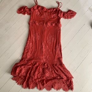NWT off the should dress